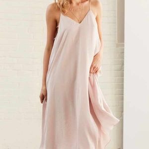 UO Light Pink Midi Dress